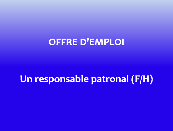 Offre d'emploi