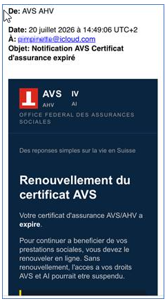 Alerte phishing